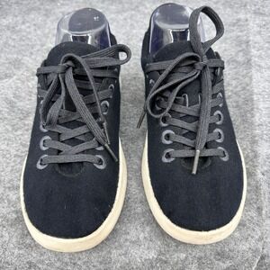 Allbirds Piper Sneakers Merino Wool Black Womens Size 8 Classic Casual Travel VN